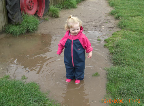 Chloe in Togz and Puddle!