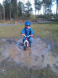 Mud biking in Regatta suit
