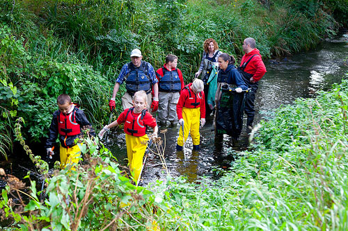 Keep Wales Tidy - River Clearing in Waterproof World Waders