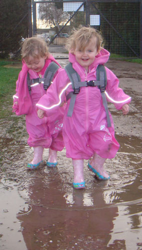 Puddle jumping!!