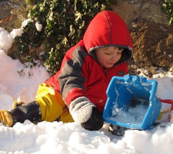 Making Snow castles