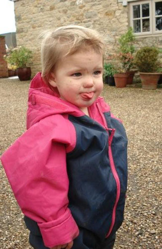 Beatrice in her Togz warm and dry suit