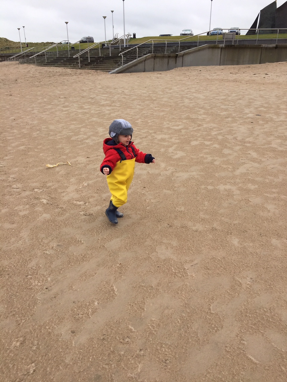 Josh enjoying Northern Ireland in his waders!