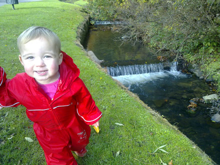 Puddle suited up!