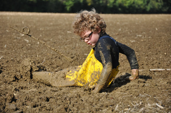 Mud fun in waders