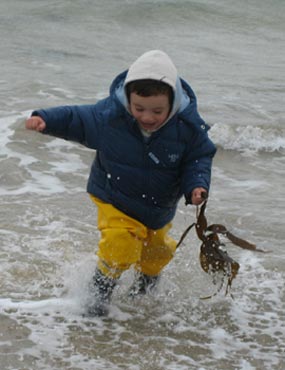 Harry snug in waders!