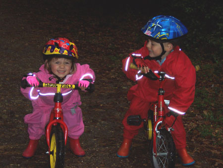 On the bikes