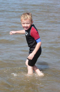 Josh in the sea in TWF