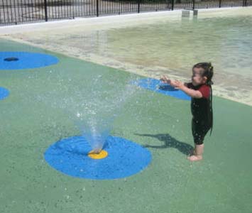 Splashing fun in CIC wetsuit