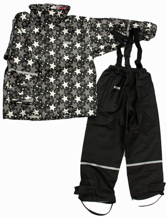 Ocean Print Suit in Black & White