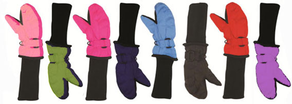 Snowstoppers Waterproof Mittens with stay on long cuffs